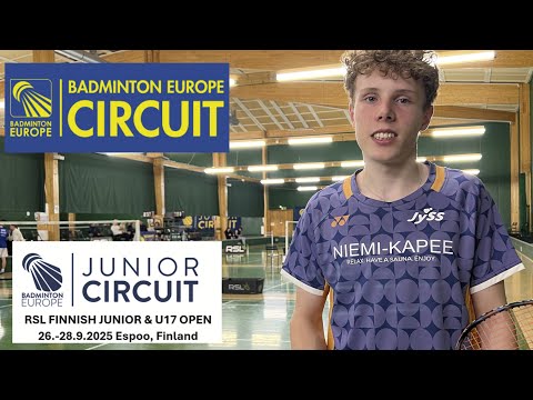 Finnish U17 Open 2025 MS U17 SF Aapo Puhakka vs Hau Jay Lim Badminton Match