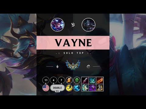 Vayne Top vs Shen - NA Challenger Patch 14.11