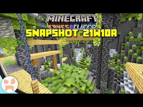 LUSH CAVES, DEEPSLATE CHANGES, + MORE! | Minecraft 1.17 Caves and Cliffs Snapshot 21w10a