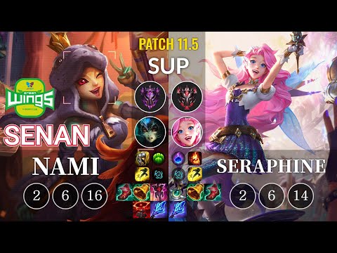 JAG Senan Nami vs Seraphine Sup - KR Patch 11.5