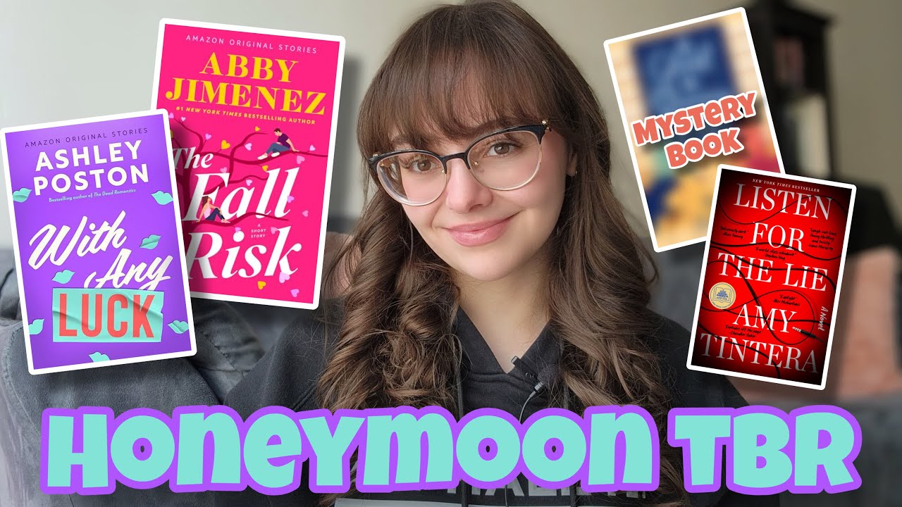 my honeymoon tbr! 📚 all the books on my radar while I’m abroad | Abby Jimenez, Ashley Poston, etc.