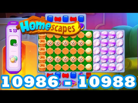 Homescapes Level 10986 - 10988 HD 3 - match puzzle Gameplay | android | IOS | 10987 | GameGo Game