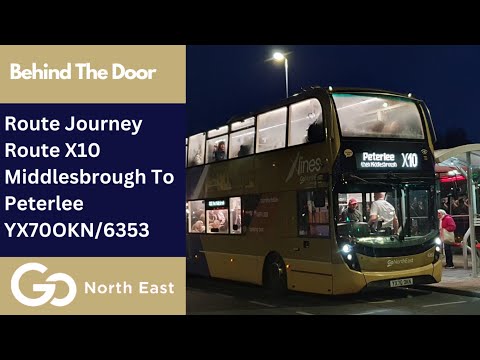 Behind The Door: Route X10 | YX70OKN/6353 - Go North East: ADL E40D/ADL Enviro 400MMC