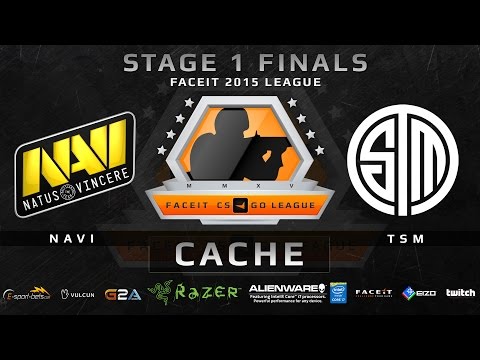 NaVi vs TSM - Map 2 - Cache (FACEIT 2015 League Stage 1 Finals)