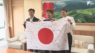 開幕迫るアジア大会 テロ未然防止へ静岡空港で特別警戒始まる 掛川市役所では「なでしこジャパン」選手らが表敬