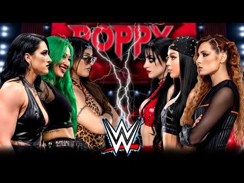 Fulla Match Rhea Ripley Shotzi & Raquel Rodriguez vs Becky Lynch Cora Jade & Tatum Paxley, Jan-24-26
