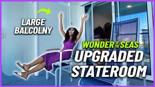 UPGRADED Ocean View Stateroom with Large Balcony | Wonder of the Seas Tour