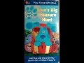Opening To Blue S Clues Blue S Big Treasure Hunt 1999 VHS