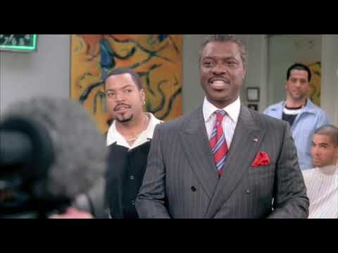 Barbershop 2: Back in Business — official trailer thumbnail featuring the South Side barbershop storefront