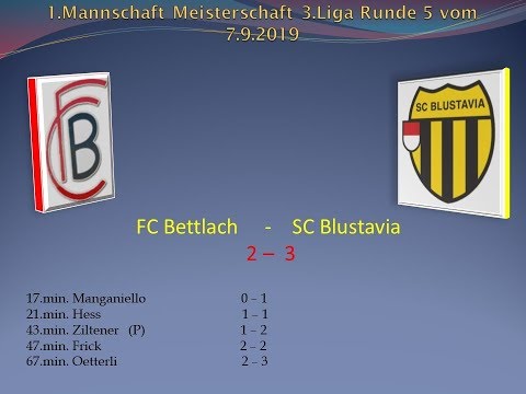 1.Mannschaft Meisterschaft 3.Liga FC Bettlach - SC Blustavia