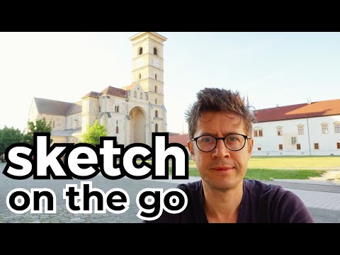 Sketching Inside Alba Carolina Citadel