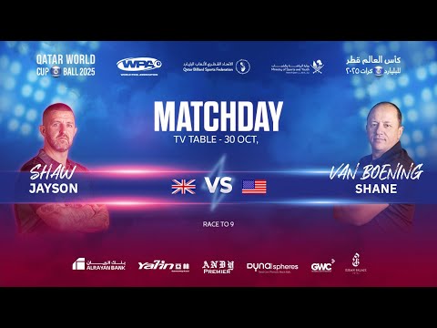 🎥 Match Highlights – Qatar World Cup 10-Ball 2025 | 🇬🇧 Jayson Shaw vs 🇺🇸 Shane Van Boening
