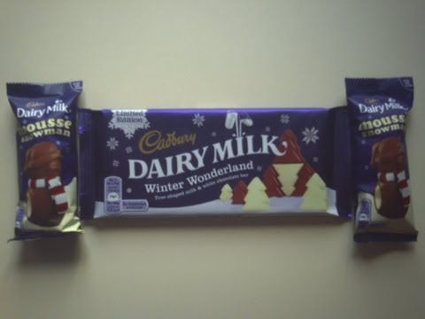 Cadbury Dairy Milk Winter Wonderland LIMITED EDITION first review CHRISTMAS 2013