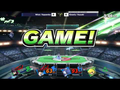 Tap Jump 14 SSBU Doubles R1 - Wick / Squambo (Red) vs iGnarly / Kazuki (Green)