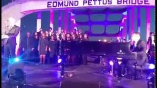 SELMA (John Legend and Common) Pettus Bridge, Sunday January 18, 2015 Selma