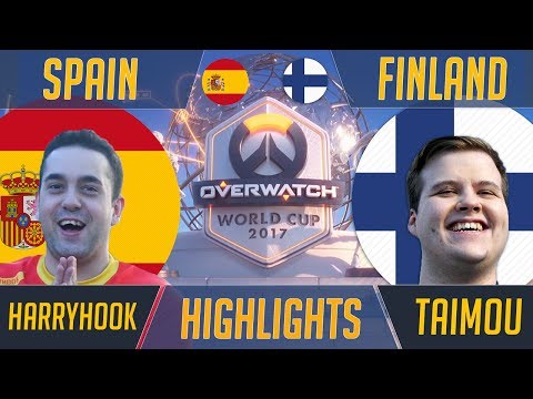 Finland vs Spain | Overwatch World Cup 2017 Highlights ft Taimou & Harryhook