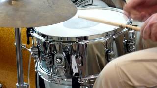 Video thumbnail for DW Performance Series 6.5" x 14" Steel Snare Drum by Boston Drum Center