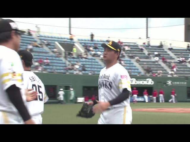 【ファーム】ホークス・村田賢一 2つ目の空振り三振を奪いこのイニングを無失点に抑える!! 2025年5月29日 福岡ソフトバンクホークス 対 広島東洋カープ