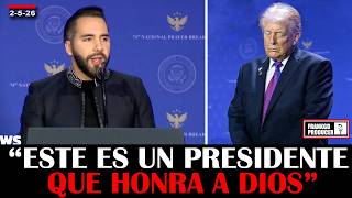 🔥¡Histórico! Trump Presente Mientras Bukele Habla de Dios y la Guerra Espiritual