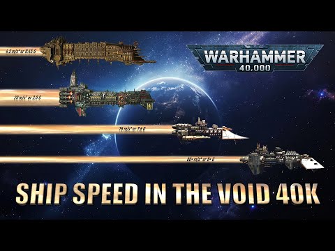 How Fast are 40K Imperial Ships in Real-space
