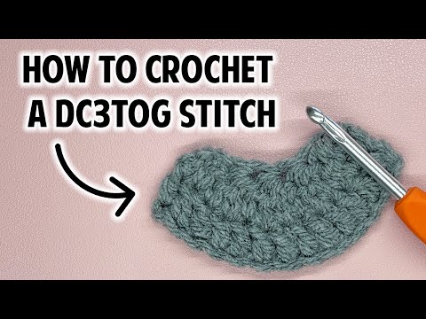 LEARN TO CROCHET - DC3TOG Double Crochet 3 Together | Slow Step-by-step how to crochet tutorial