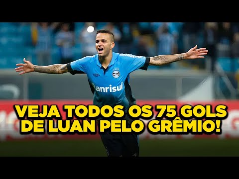 VEJAM TODOS OS 75 GOLS DE LUAN PELO GRÊMIO!
