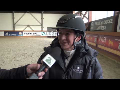 S* (rozhovor s K. Mestenhauserovou) – Zimní jezdecký pohár (skoky), Královice u Slaného, 5. 2. 2023