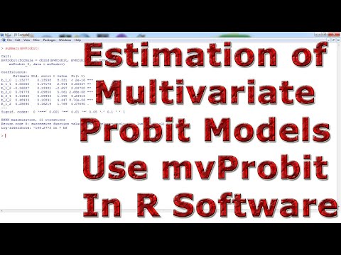 Estimation of Multivariate Probit Models Use mvProbit With (In) R Software