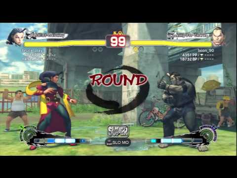 bruce_play (Rose) Vs Ixion_90 (Dan) SSF4 Ranked Matches - PSN