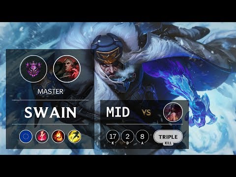 Swain Mid vs Akali - EUW Master Patch 9.6