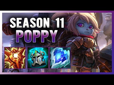 POPPY SUPPORT CARRY BUILD SEASON 11! | POPPY SUPPORT GUIDE SEASON 11 - League of Legends