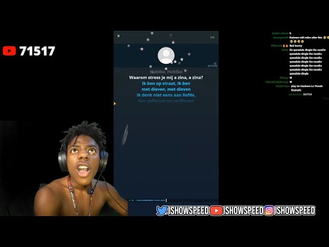IShowSpeed Singing Dutch Rap (Habiba Boef) 💀#IshowSpeed #SpeedLive