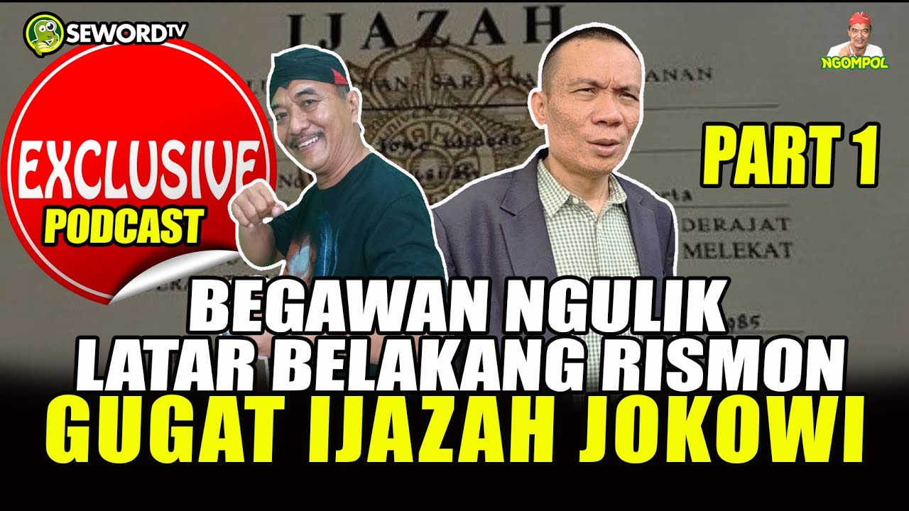 Begawan Exclusive: NGULIK SOAL RISMON GUGAT IJAZAH JOKOWI #1