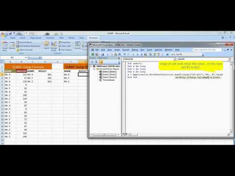 Best Excel Tutorial | Sumif Formula and VBA | 2 in 1