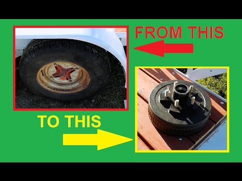 How to change from old style Dexstar to new 5 lug Trailer Wheels