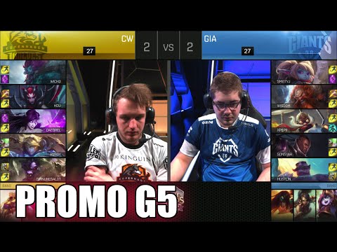 Giants vs Copenhagen Wolves | Game 5 S6 EU LCS Summer 2016 Promotion Tournament | GIA vs CW G5 1080p