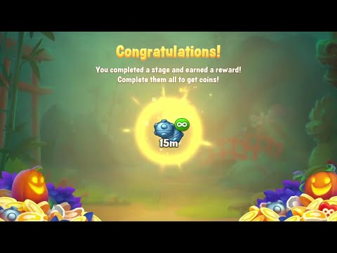 @Fishdom Win Strikes Atlantic Cup Stage 55 - 58, Got 15Min Bomb 💣