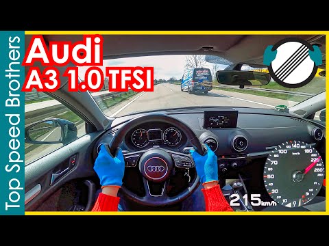 Audi A3 8V 1.0 TFSI (2017) AUTOBAHN POV TOP SPEED 🚀 #TopSpeedBrothers