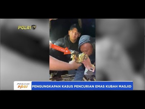 POLRES BURU MALUKU TANGKAP PENCURI EMAK KUBAH MASJID