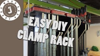 Easy  DIY Clamp Rack - Easy Wood Working Project