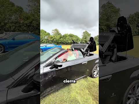 El lento mecanismo del techo se enfrenta a un chaparrón repentino #shorts #fail #cars