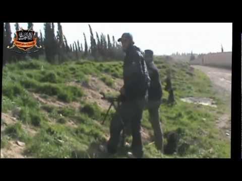 تمشيط طريق حمص - دمشق الدولي من قبل كتائب الجيش الحر  خلال عملية مشتركة من أجل قطعه