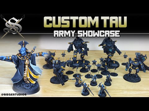 Custom T'au Empire Fully Painted Army Showcase by Siege Studios