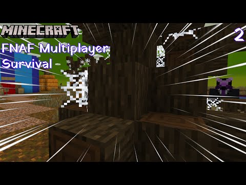 Minecraft FNAF Multiplayer Survival | House Building Challenge! [Part 2] w/ Xman723