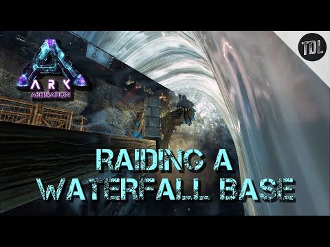 Raiding Sneaky Waterfall Base | VsPVP The Island Ep23 | Ark Survival Evolved