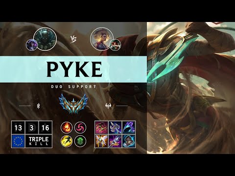Pyke Support vs Rell - EUW Challenger Patch 14.13