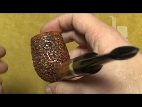 Pipa L'Anatra Rusticata con vera in argento - Lovat - filtro 9mm - AN143