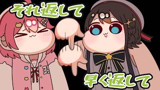 【手描き】互いの誘いを断るみこスバ🚑「でも友達だよー！」【#ホロ金策サバイバル2 /大空スバル/さくらみこ/ホロライブ】