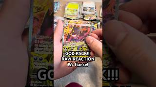 GOD PACK! LIVE REACTION W/Fiance #pokemoncards #pokemon #pokemontcg #tcg #gengar #pikachu