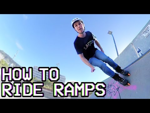How to Rollerblade on Ramps, Slopes and Transitions // Beginner Inline Skating Tutorial